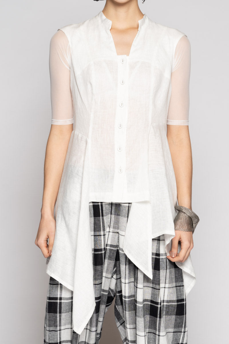 Chromate Drape Top Off Wht