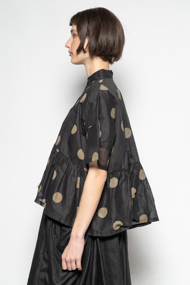 Dotto Gather Jacket Blk