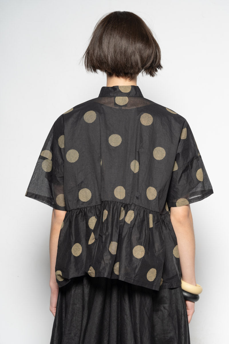 Dotto Gather Jacket Blk