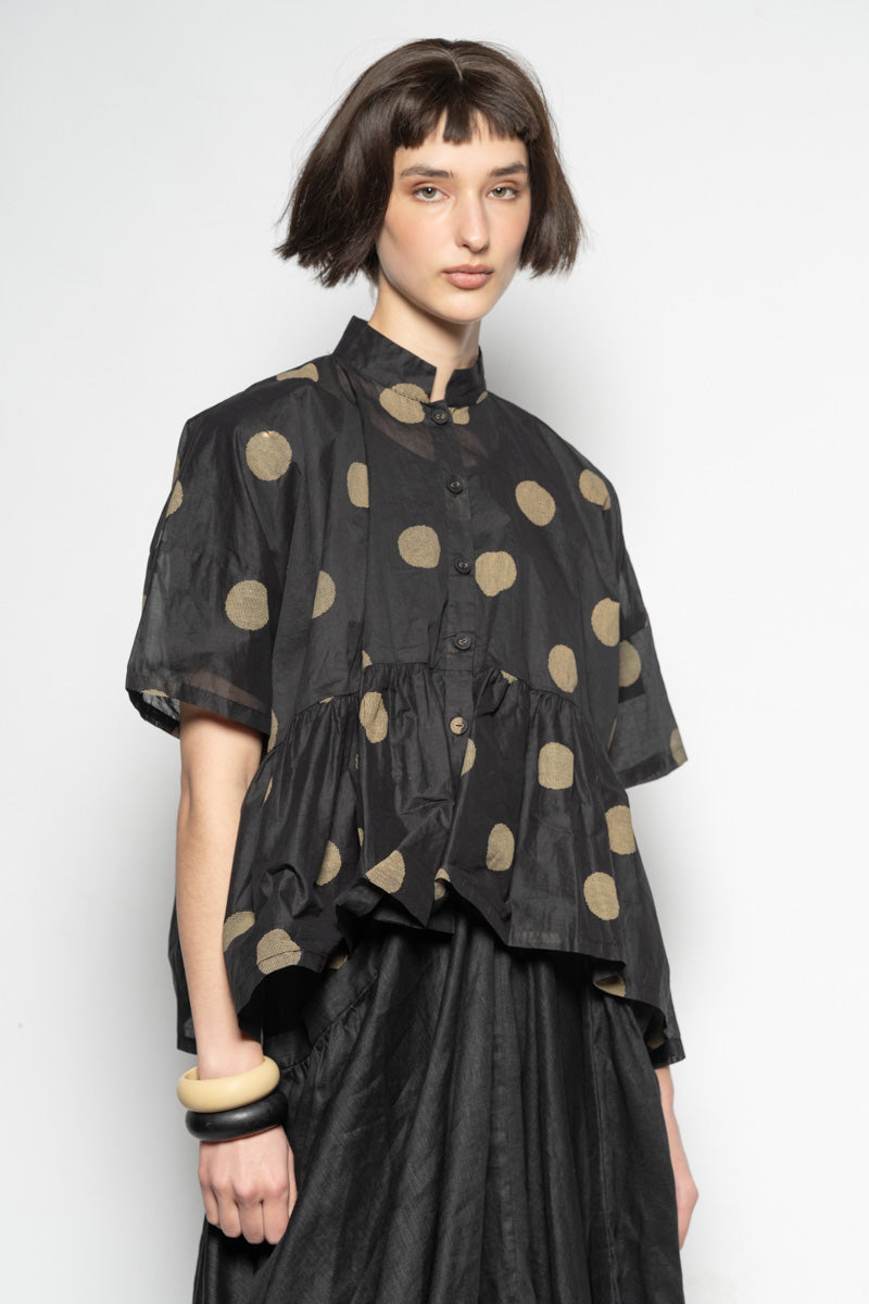 Dotto Gather Jacket Blk