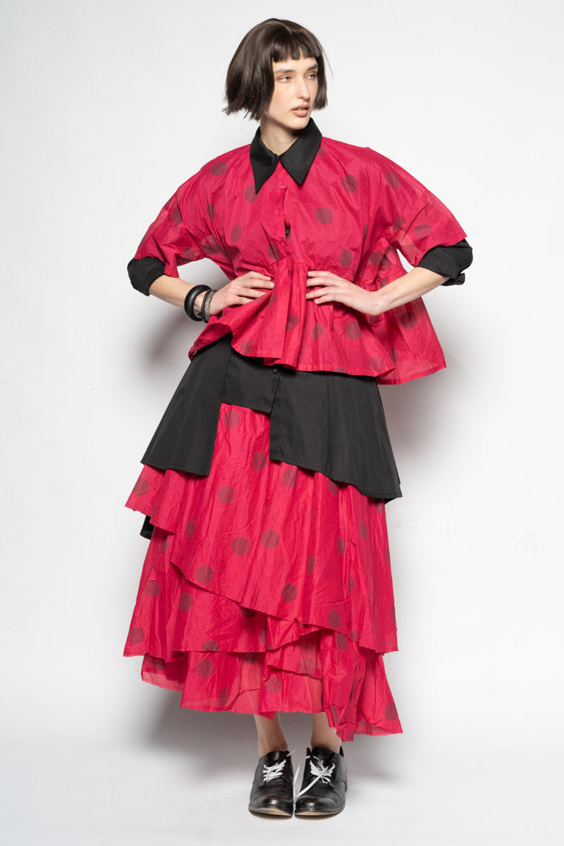 Dotto Gather Jacket Rose