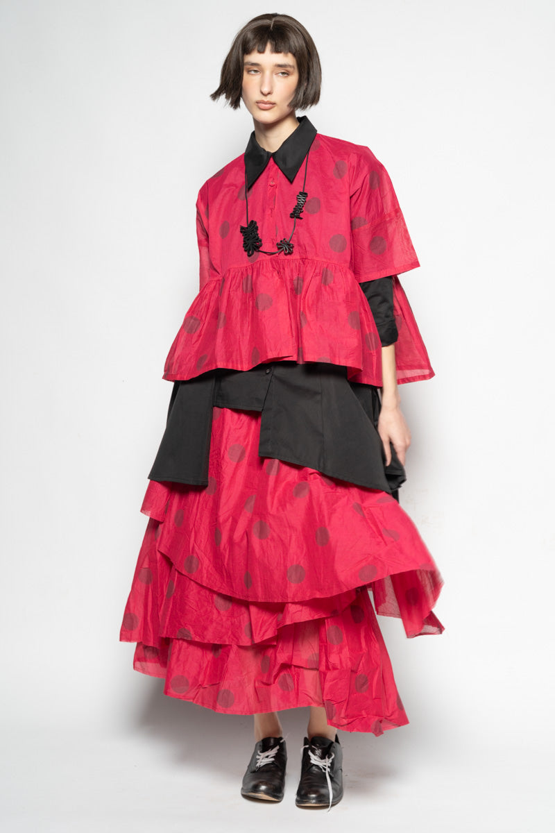 Dotto Gather Jacket Rose