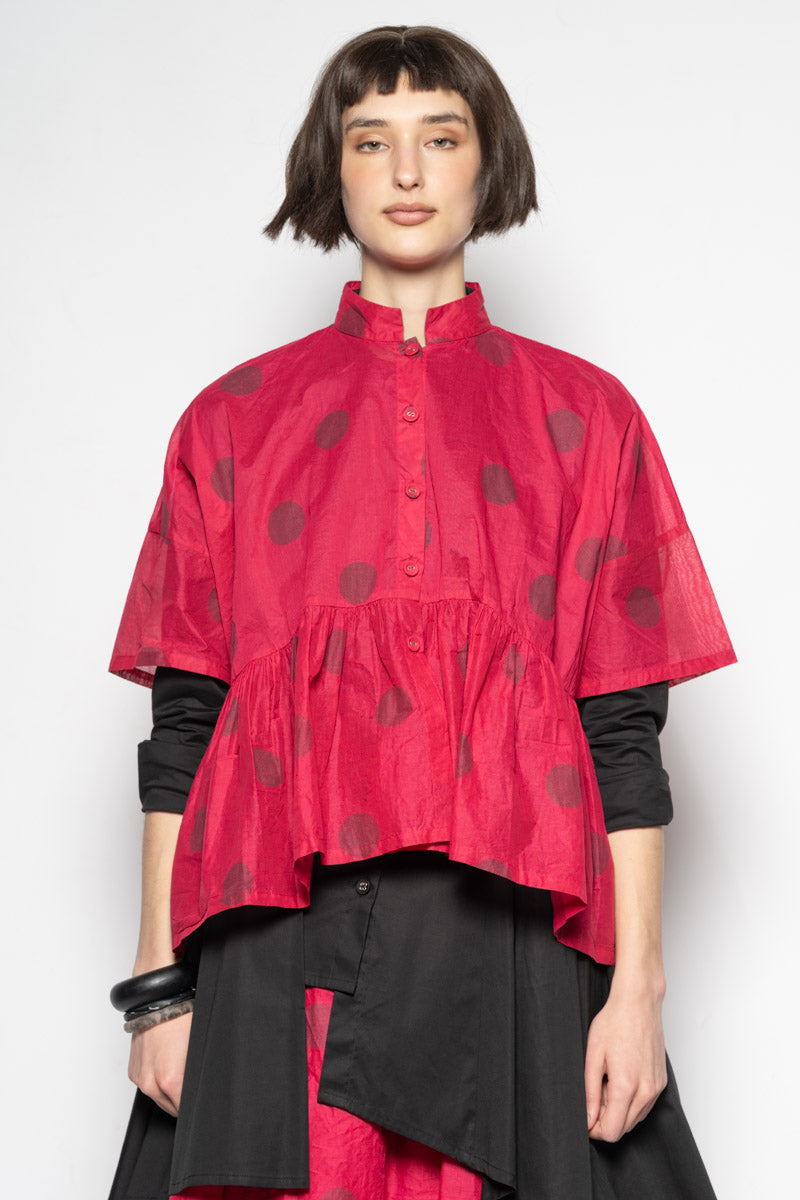 Dotto Gather Jacket Rose
