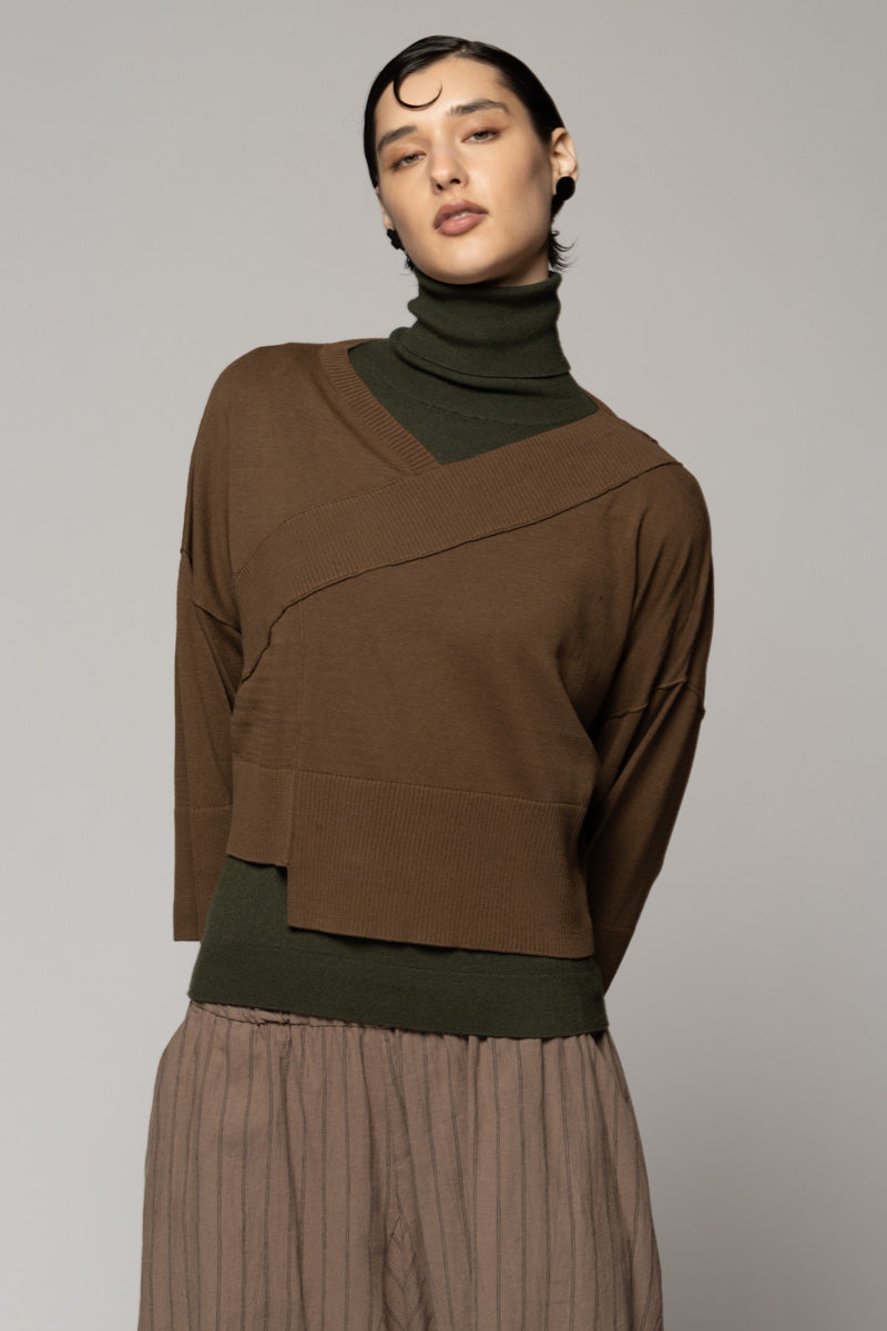 Casa Knit Top Bark