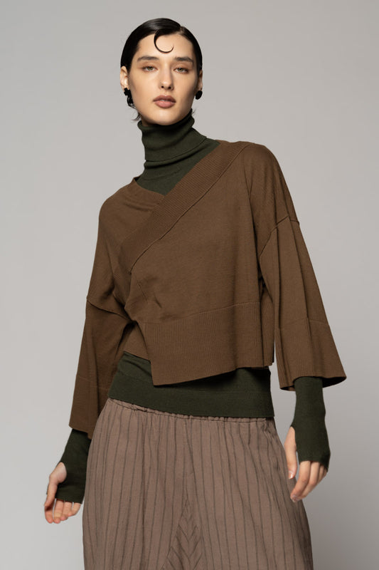 Casa Knit Top Bark