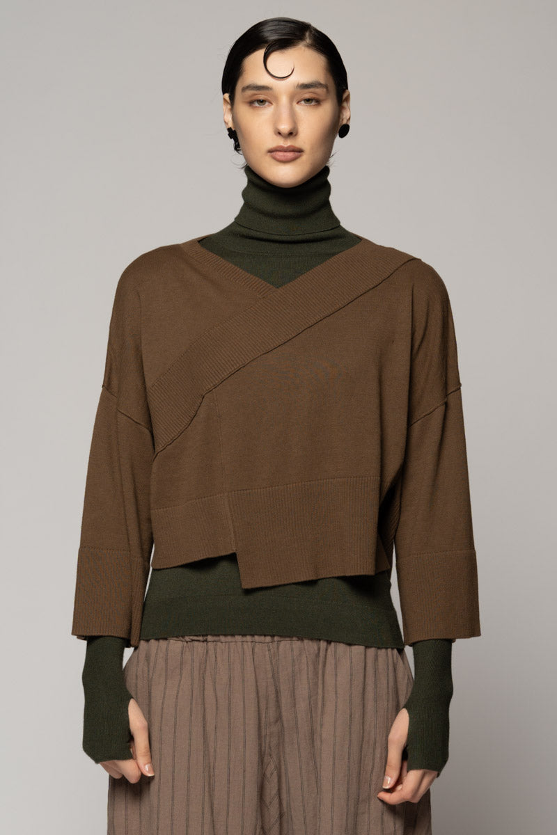 Casa Knit Top Bark