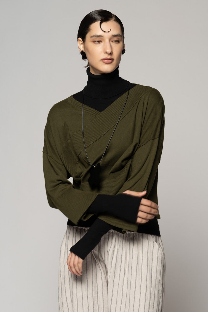 Casa Knit Top Moss