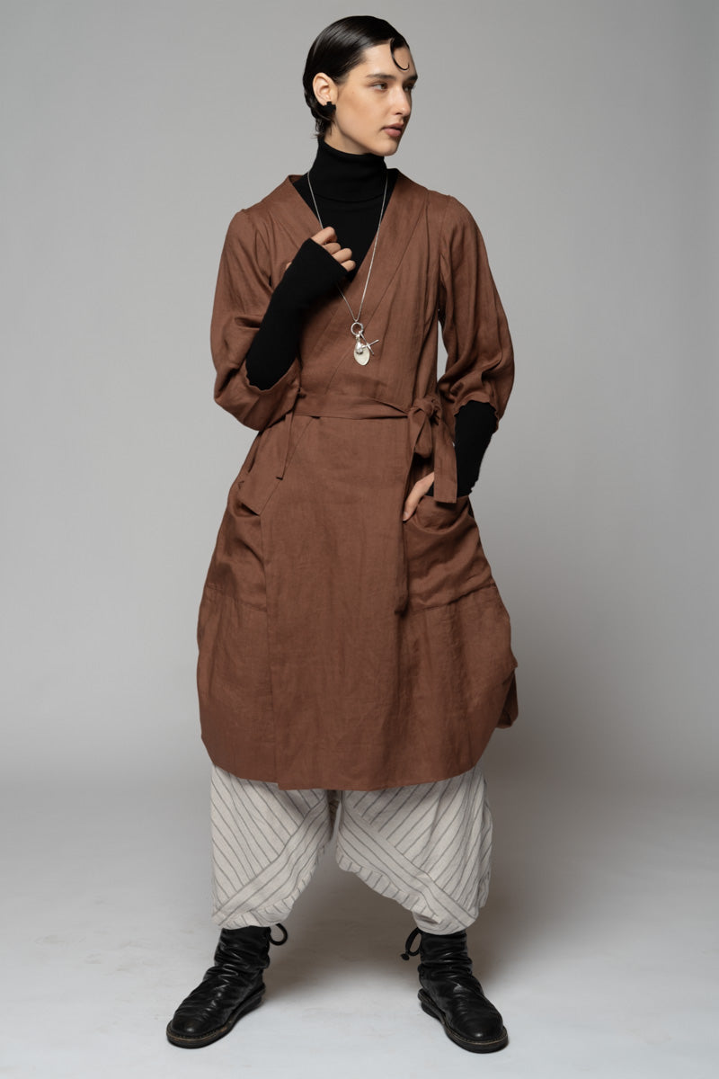 Kupa Wrap Dress Fawn