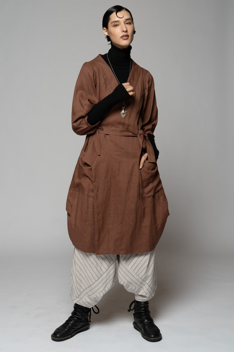 Kupa Wrap Dress Fawn