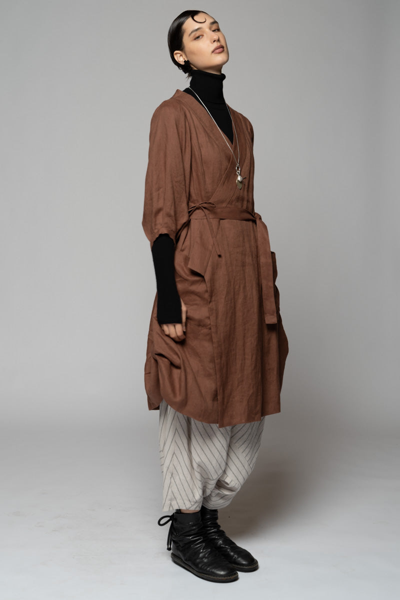 Kupa Wrap Dress Fawn