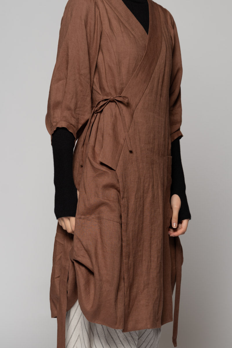 Kupa Wrap Dress Fawn