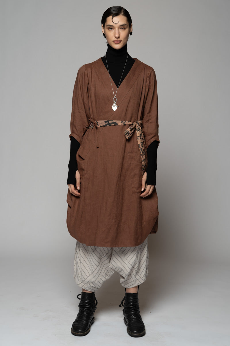 Kupa Wrap Dress Fawn