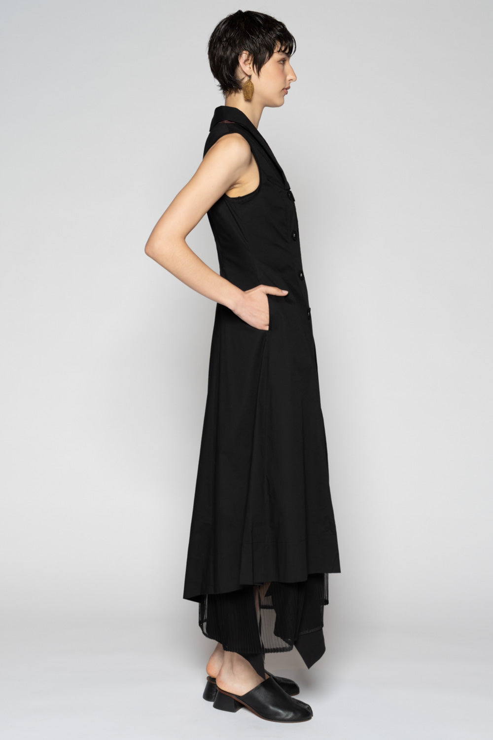 Overtone Dress Blk
