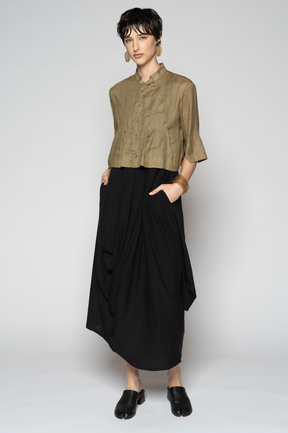 Bloom Short Jacket Sepia