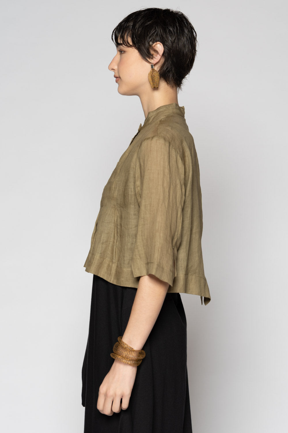 Bloom Short Jacket Sepia