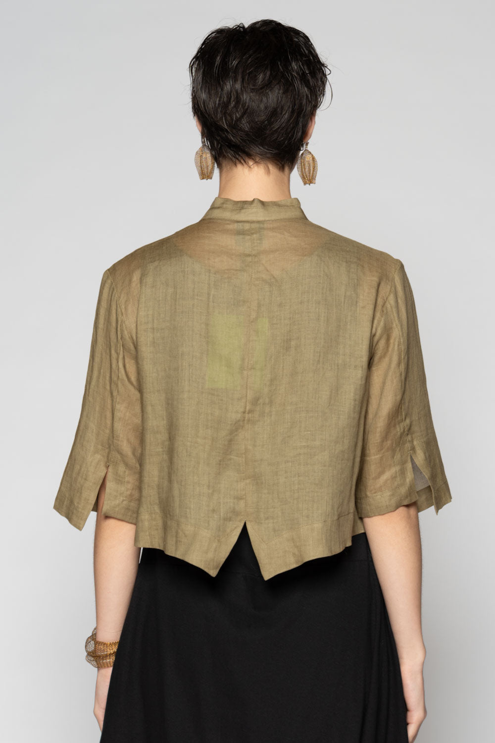 Bloom Short Jacket Sepia