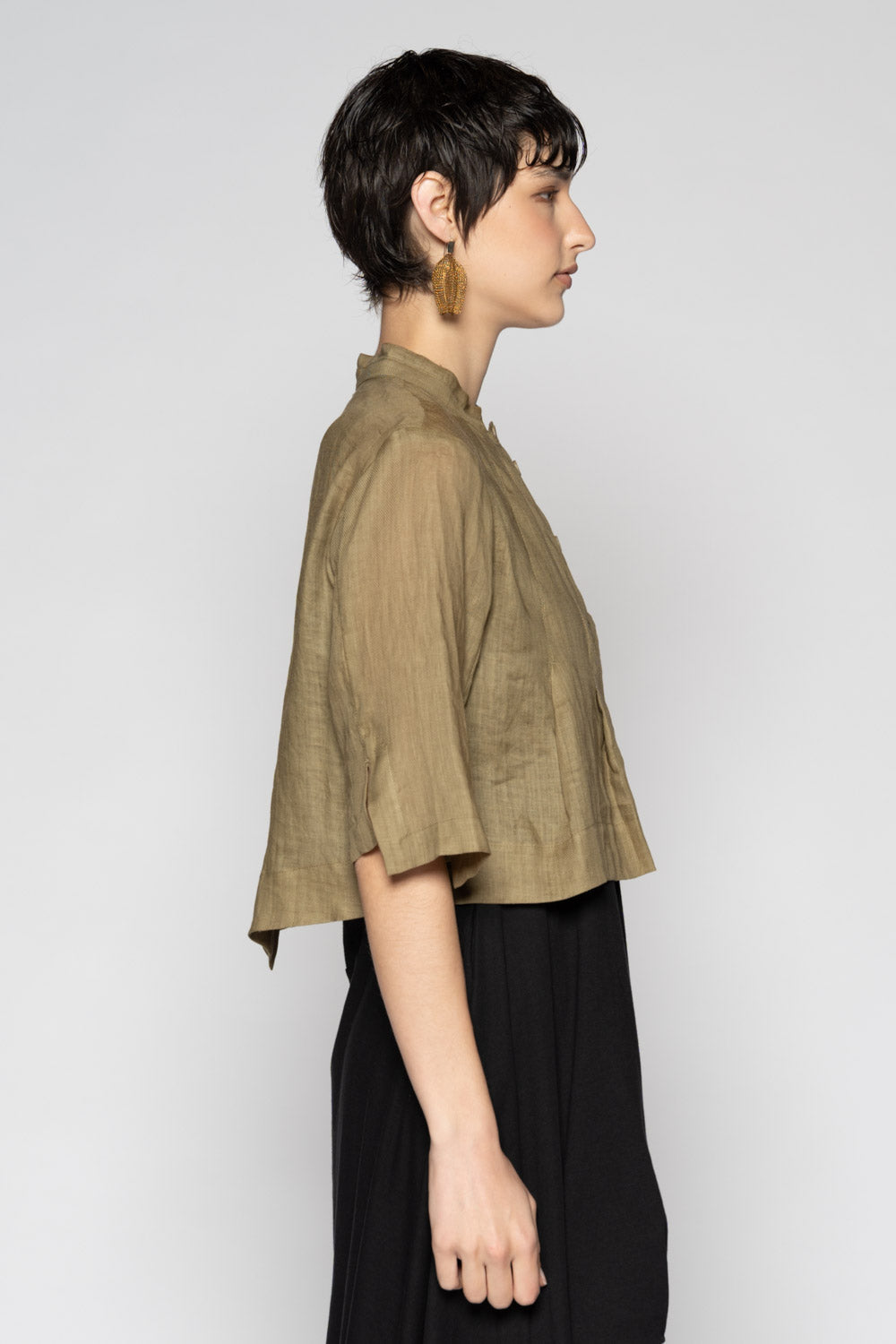 Bloom Short Jacket Sepia