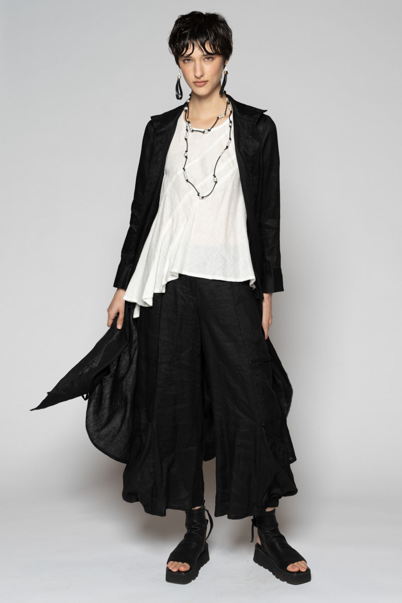 Halo Gather Dress Black
