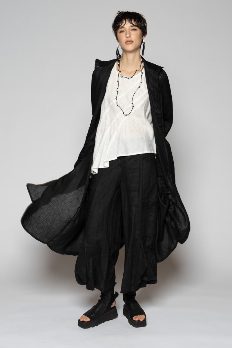 Halo Gather Dress Black