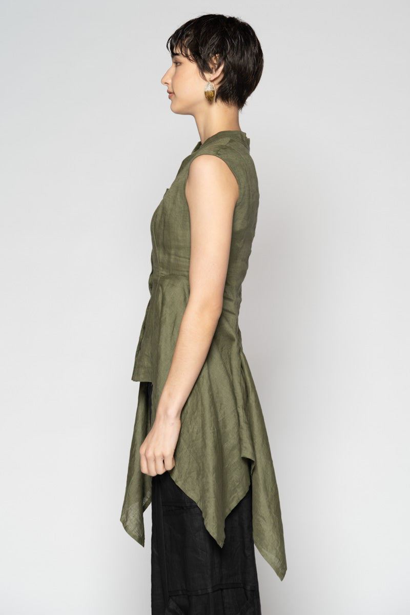 Chromate Drape Top Olive