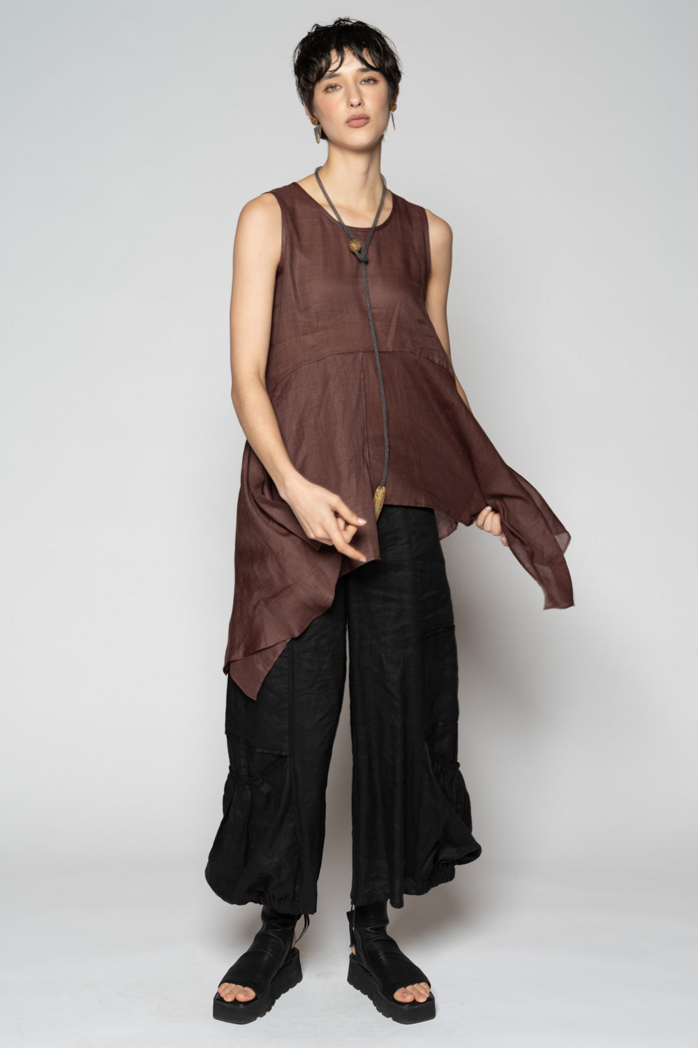 Bloom Drape Top Plum