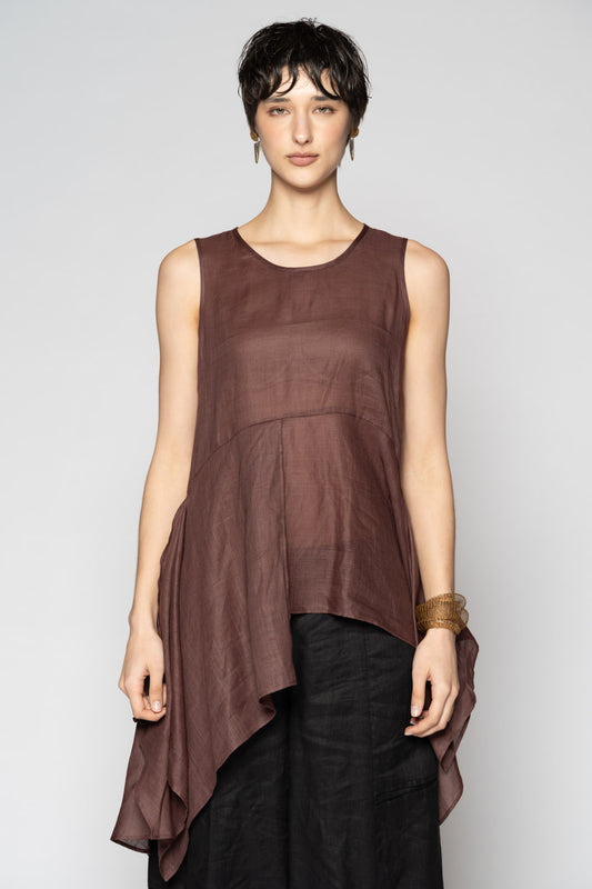 Bloom Drape Top Plum