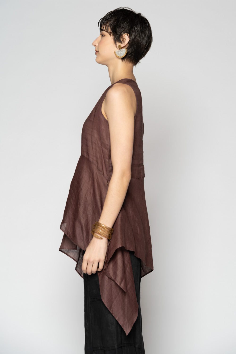 Bloom Drape Top Plum