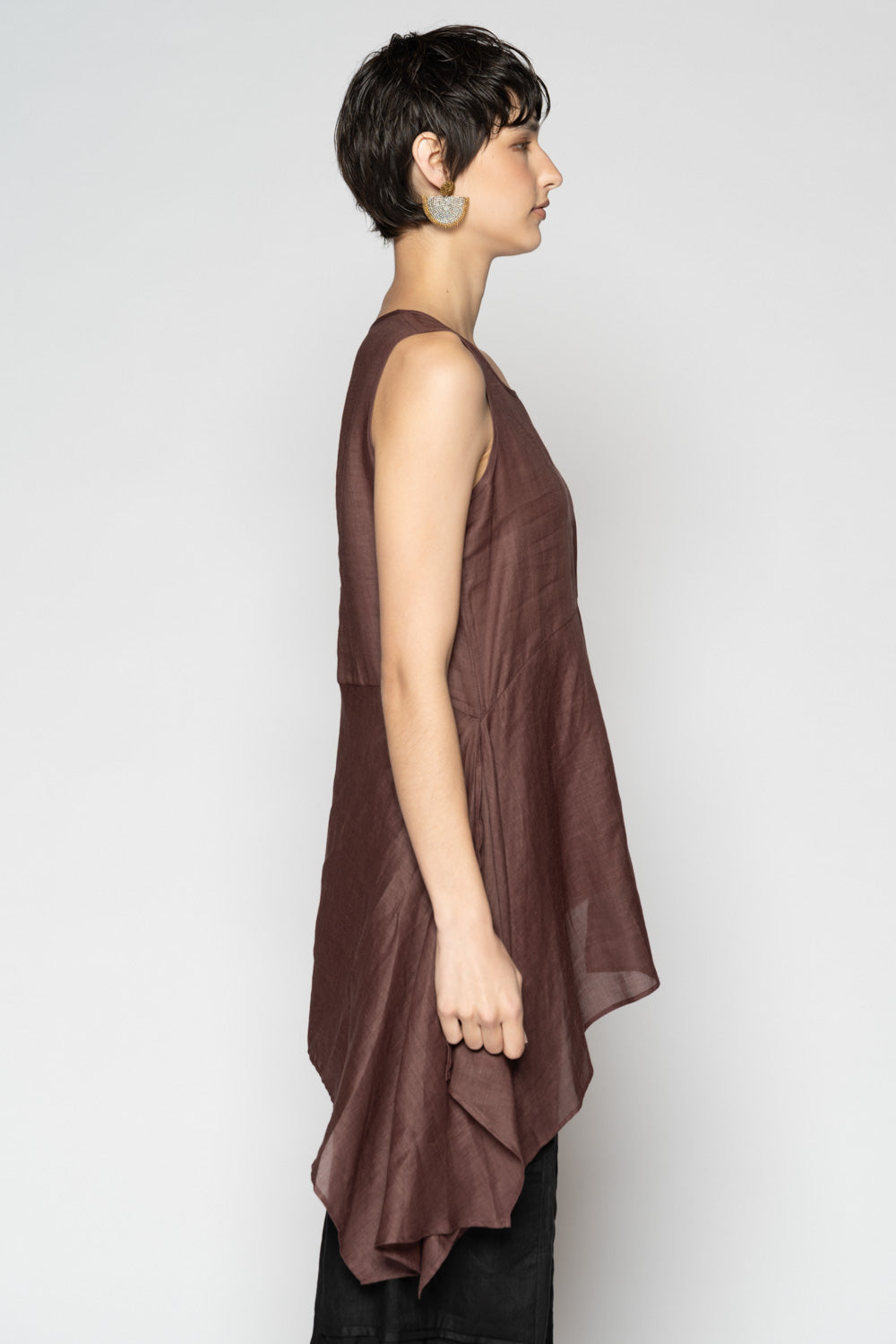 Bloom Drape Top Plum
