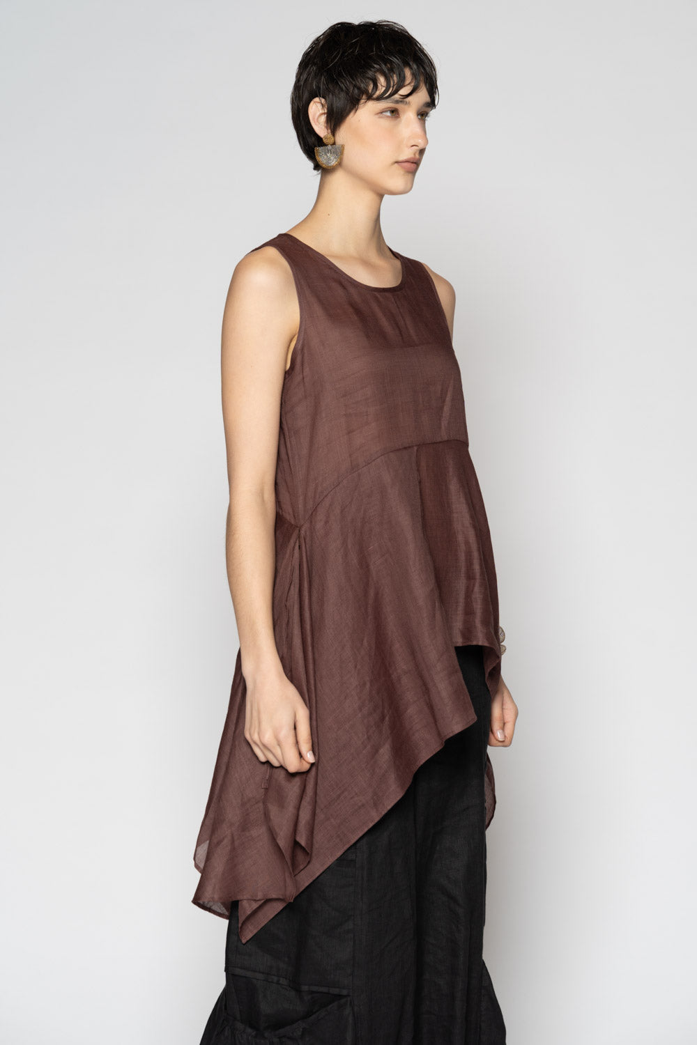 Bloom Drape Top Plum