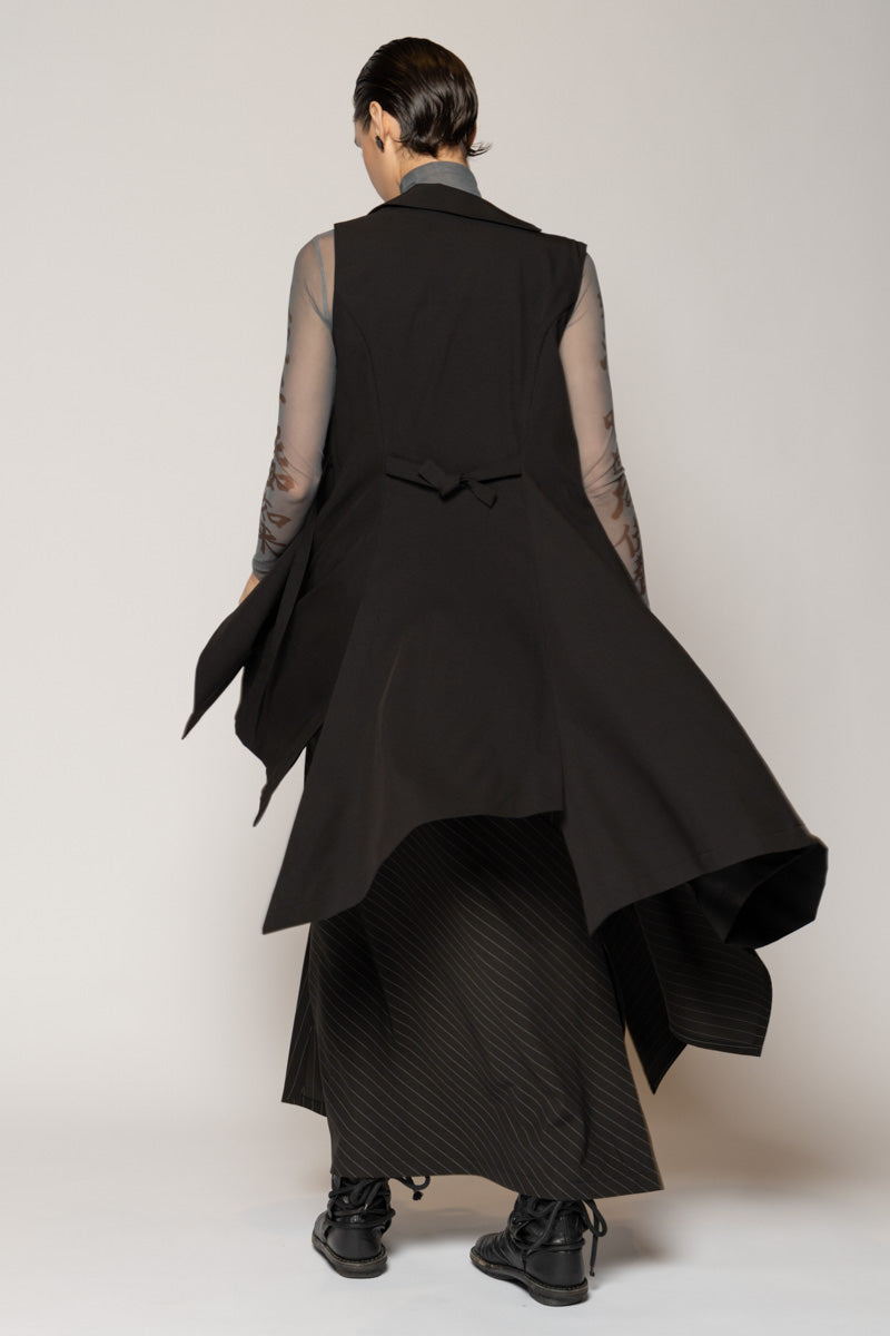 Kusa Long Vest Blk