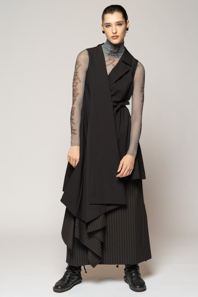 Kusa Long Vest Blk