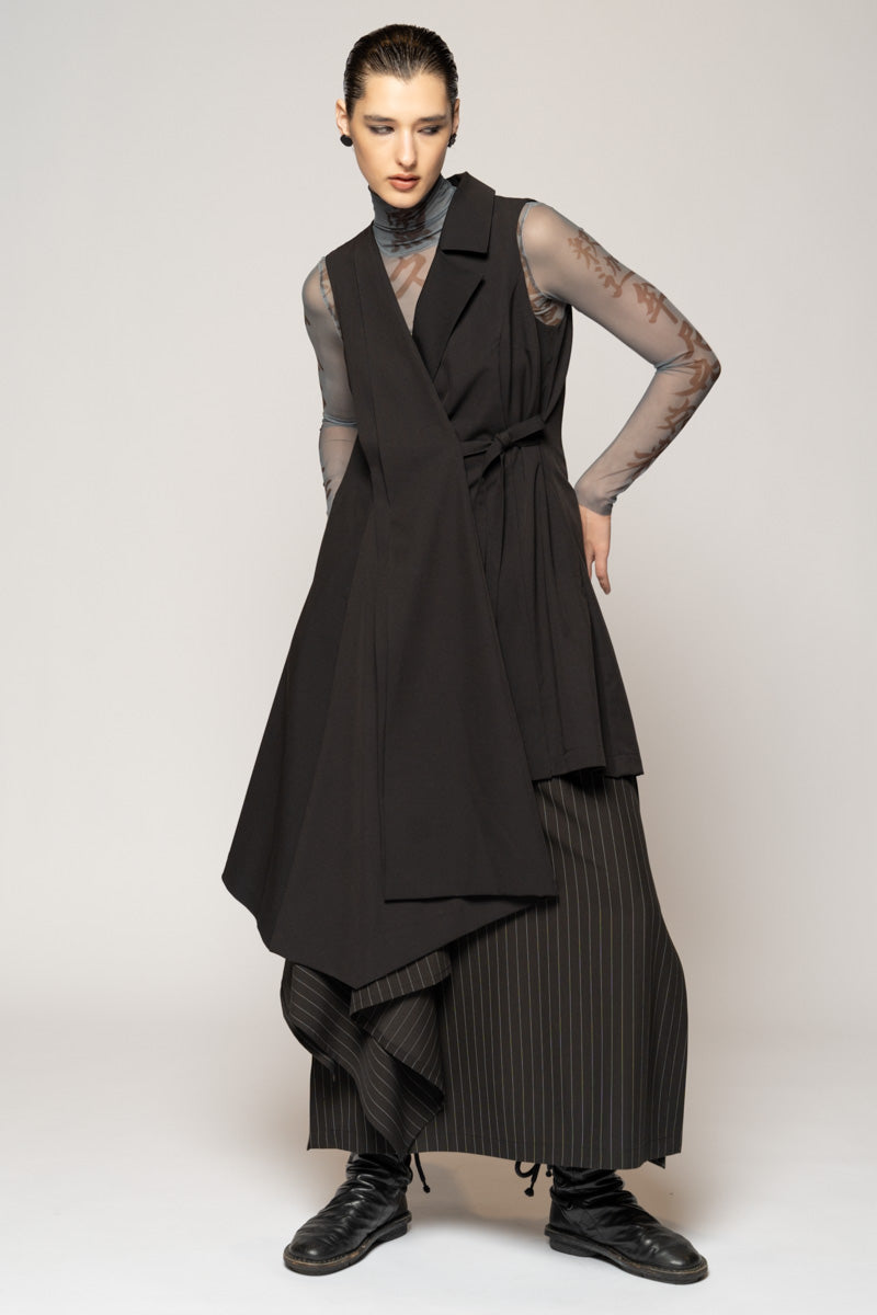 Kusa Long Vest Blk