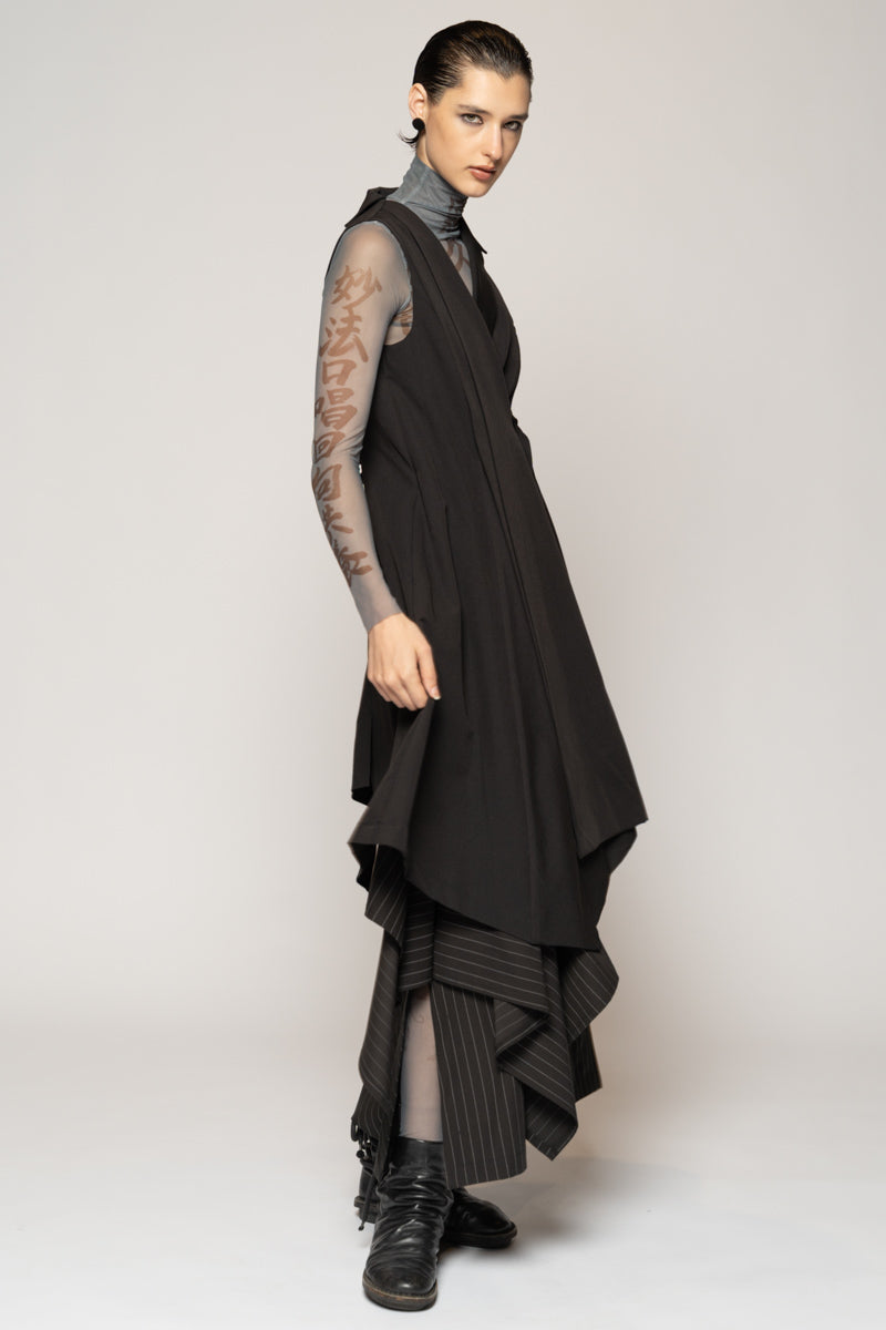 Kusa Long Vest Blk