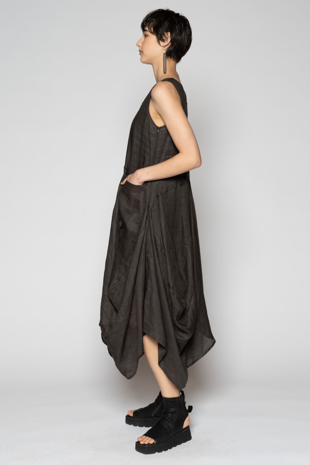 Bloom Dress Charcoal