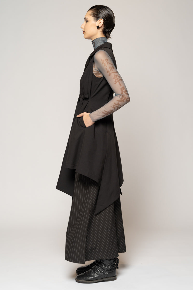 Kusa Long Vest Blk