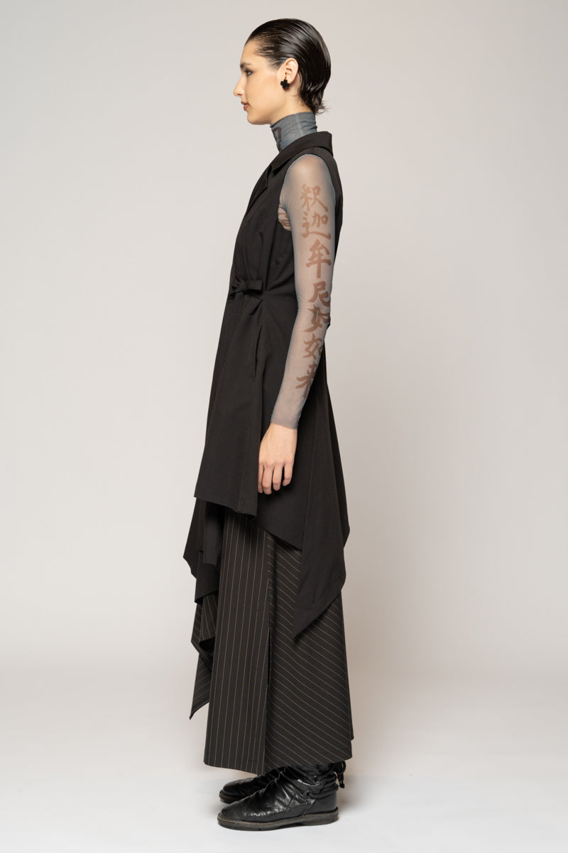 Kusa Long Vest Blk