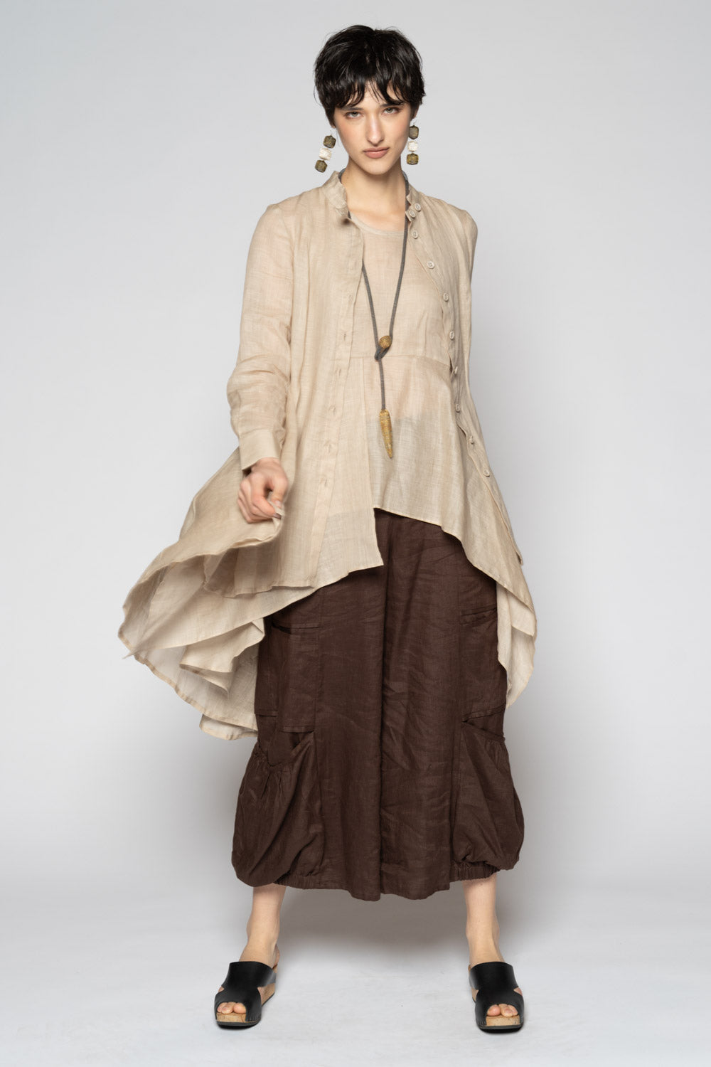 Bloom Drape Top Oat