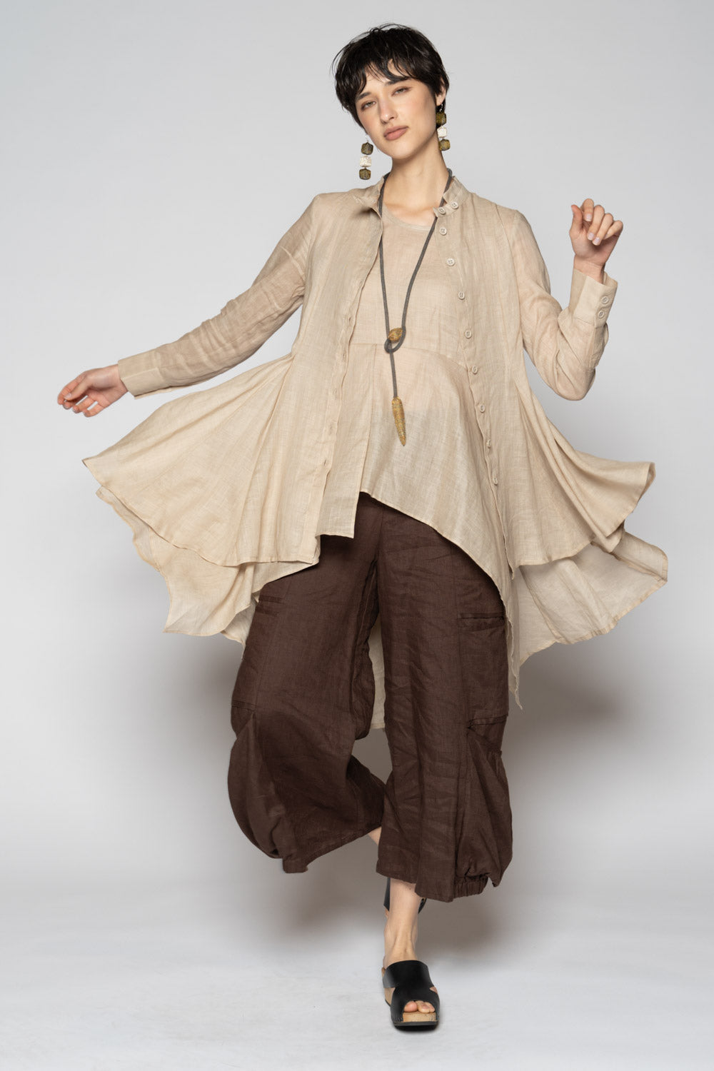 Bloom Drape Top Oat