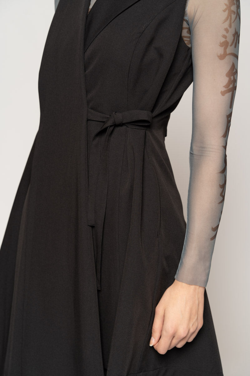 Kusa Long Vest Blk