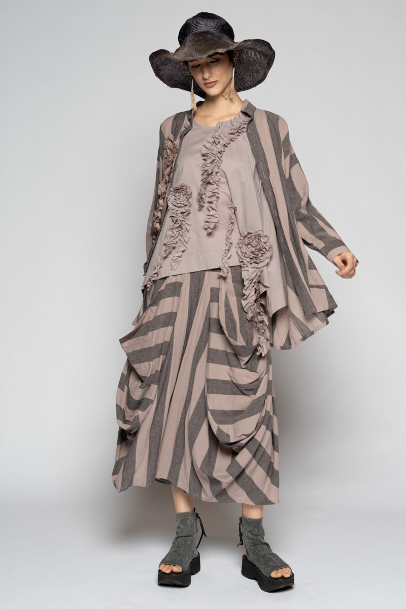 Mimi Frill Tank Slate