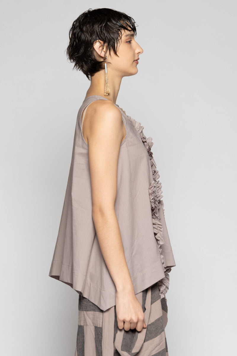 Mimi Frill Tank Slate