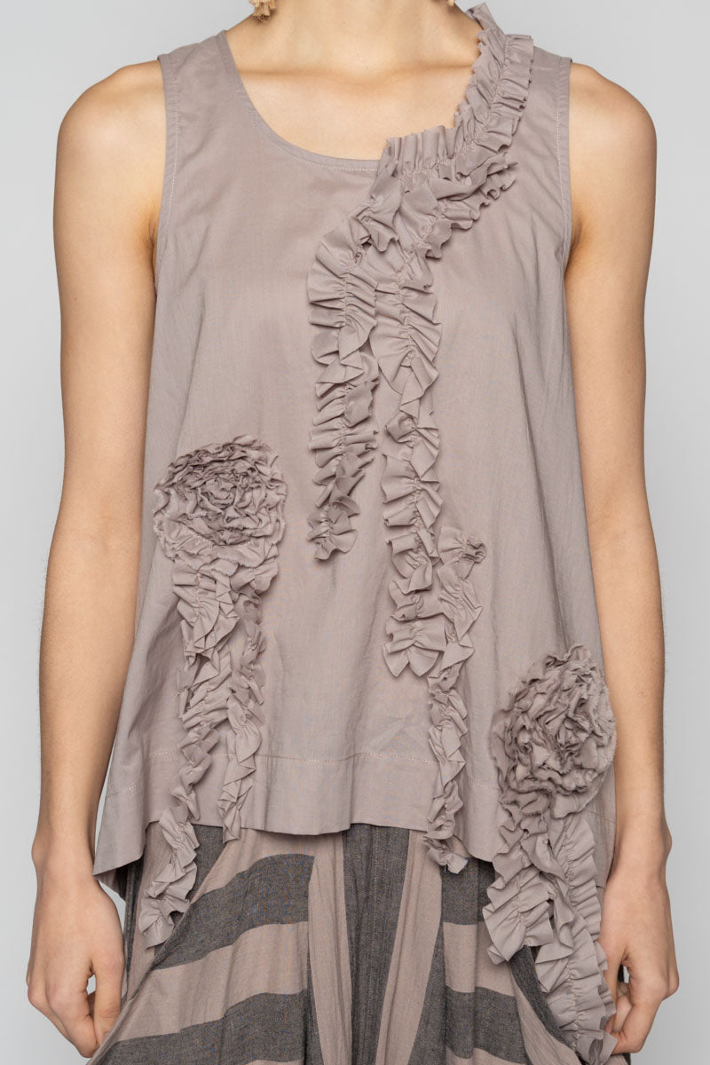 Mimi Frill Tank Slate