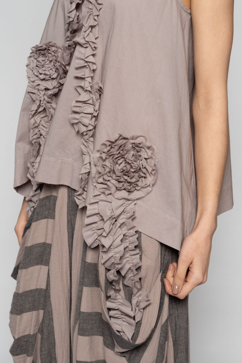 Mimi Frill Tank Slate