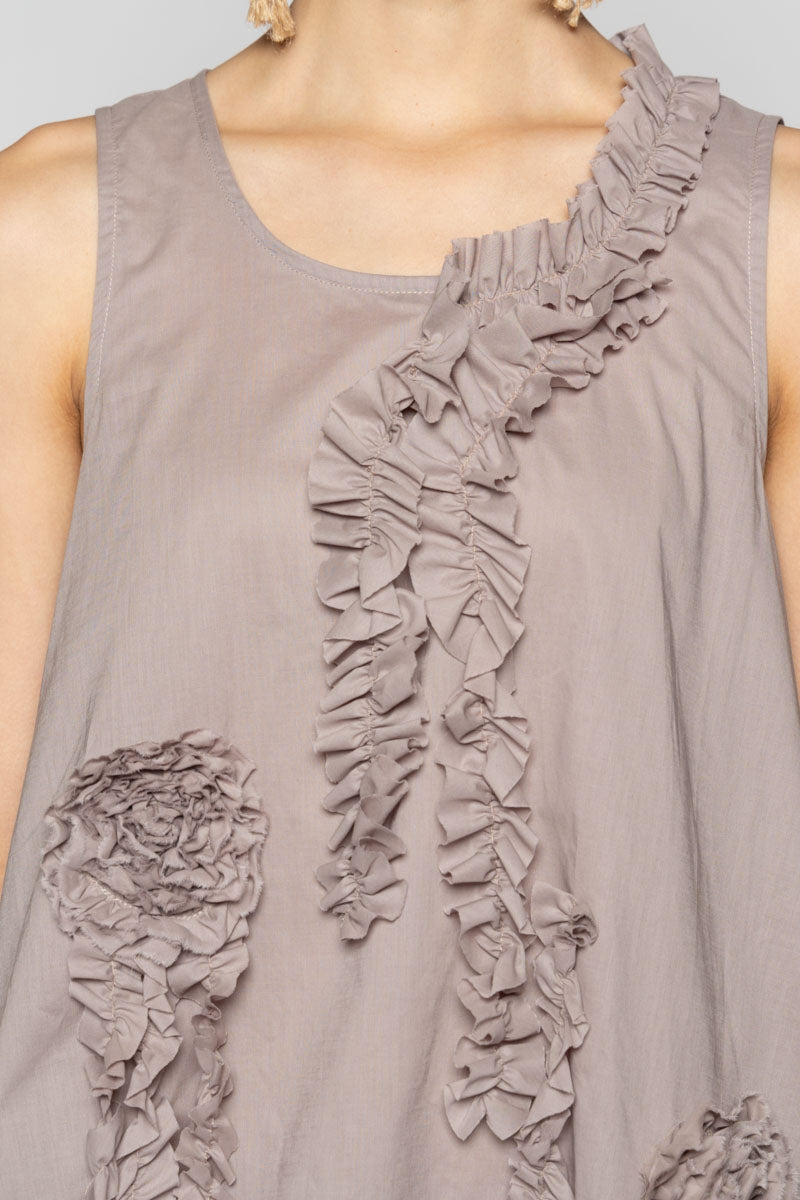 Mimi Frill Tank Slate