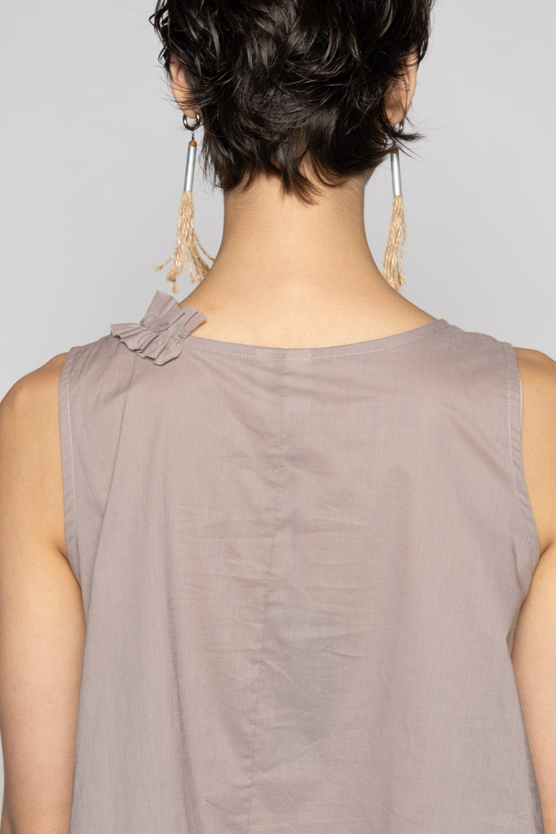 Mimi Frill Tank Slate