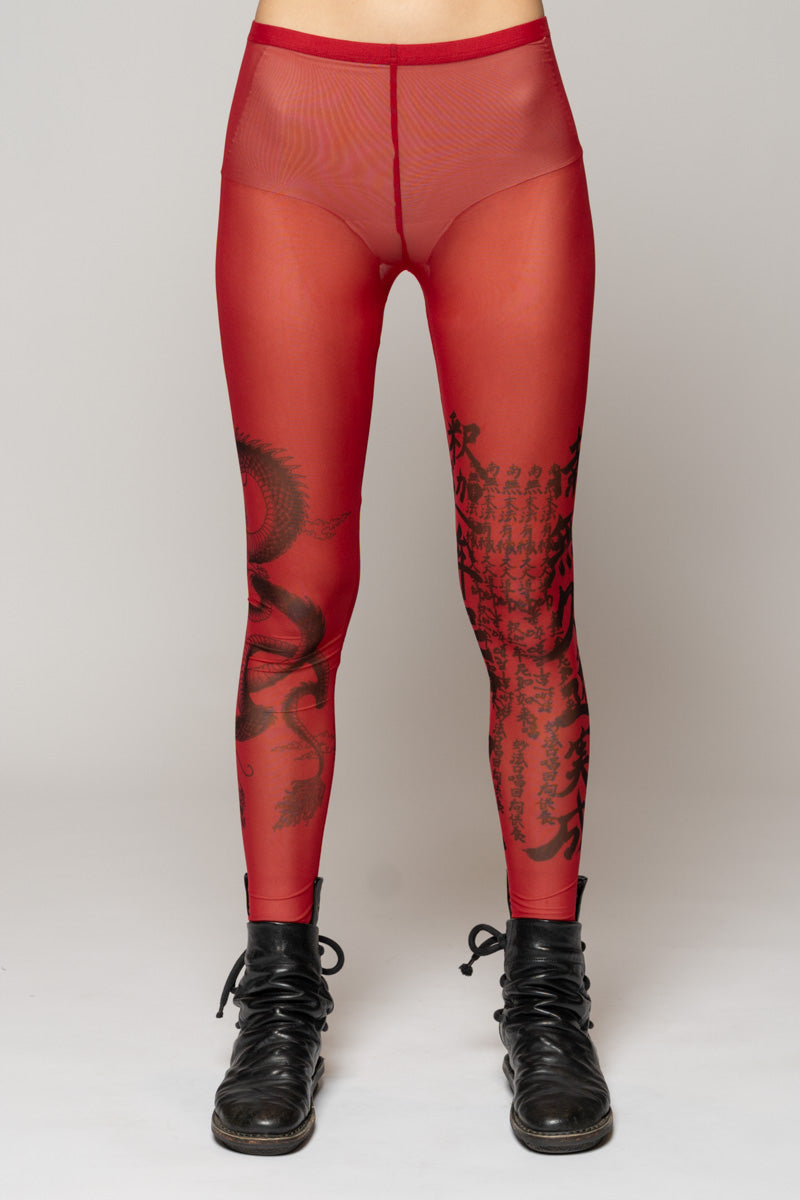 Tatu Tights Red