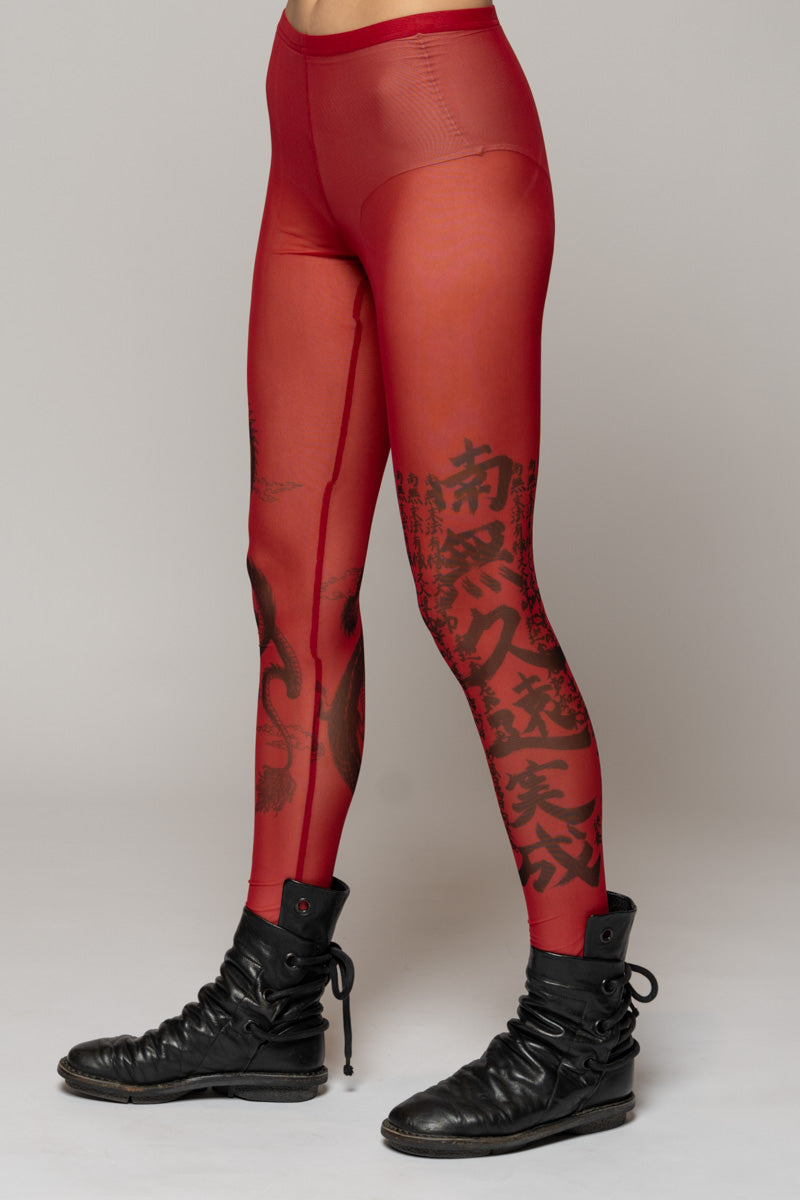 Tatu Tights Red