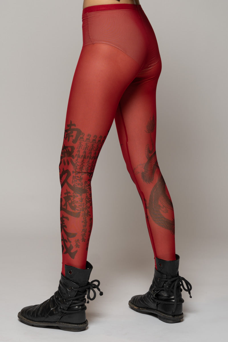 Tatu Tights Red
