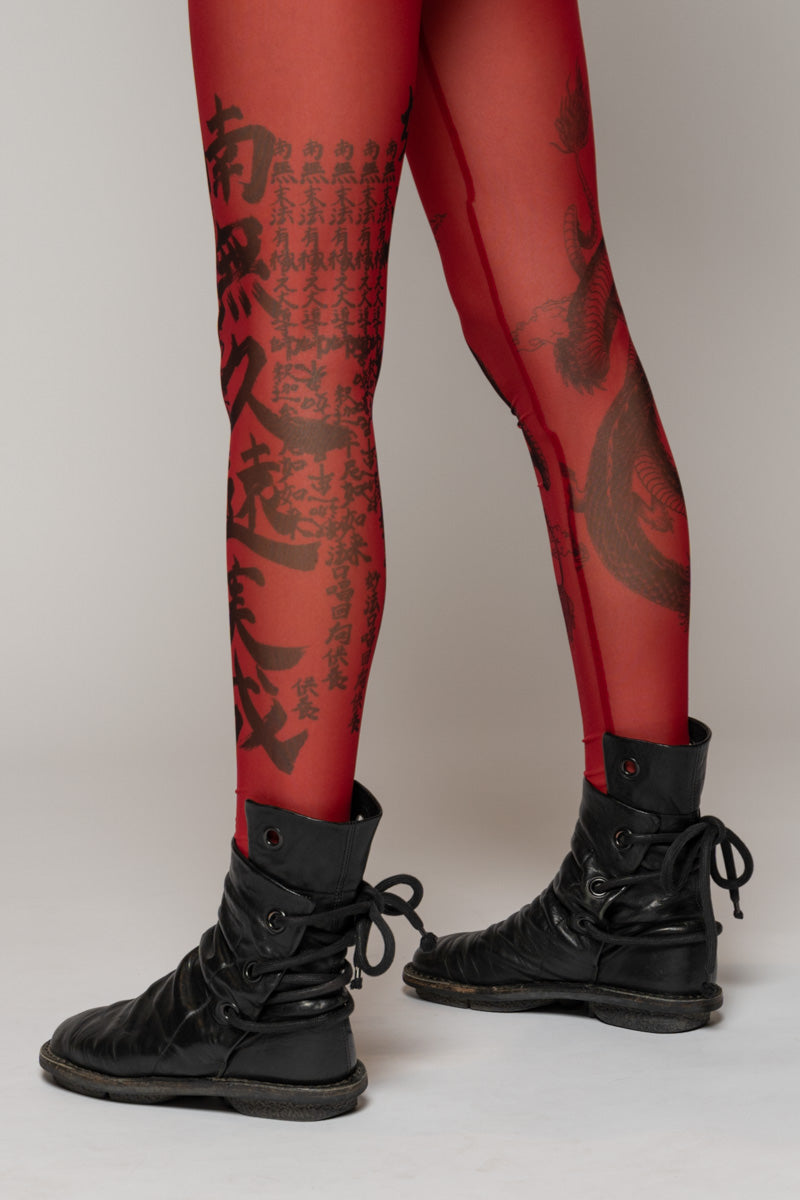 Tatu Tights Red