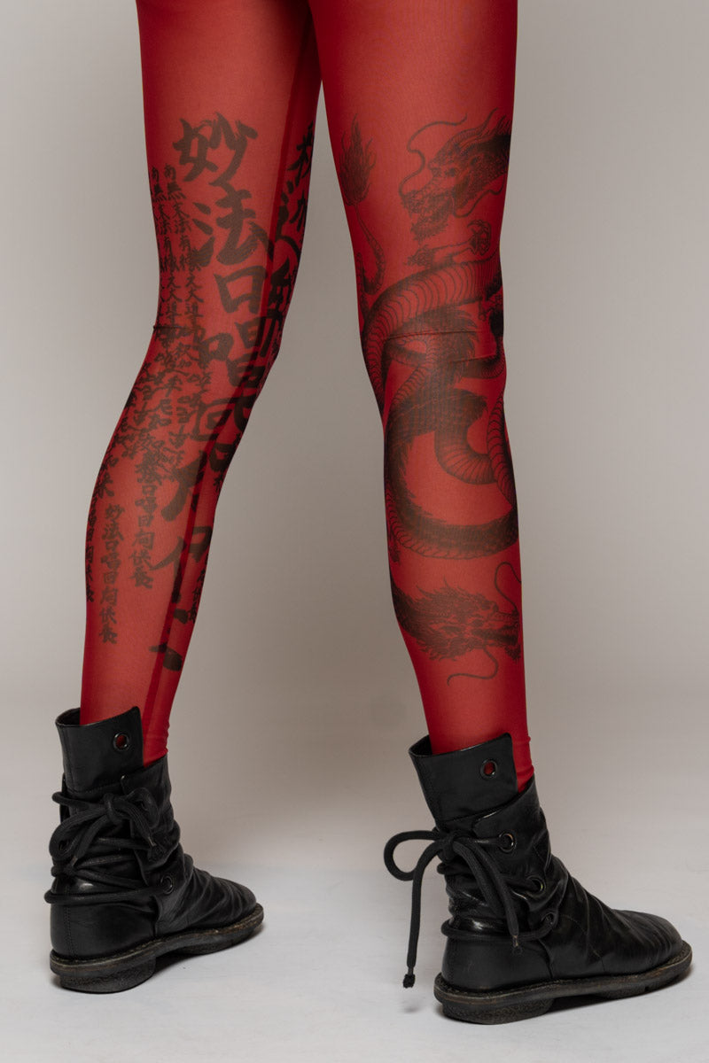 Tatu Tights Red